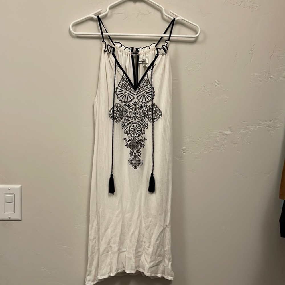 Ivory halter dress